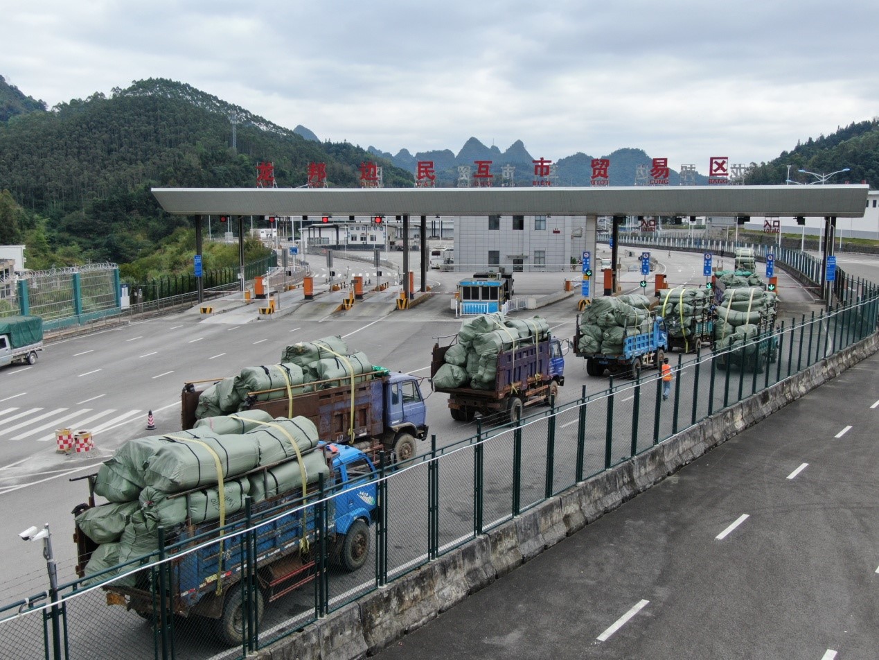 Guangxi Baise Longbang Border Trade Area in China-Vietnam border.